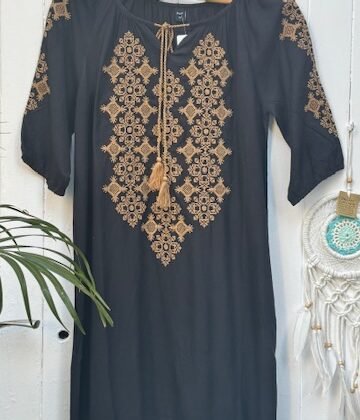 Vestido algodon corto estampado