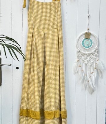 Vestido Vichy Mostaza