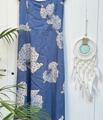 Vestido flor azul