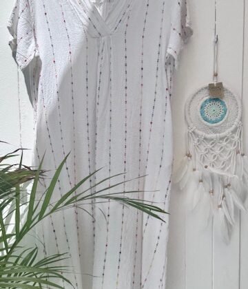 Vestido motitas corte imperio