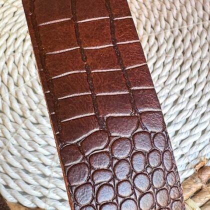 Correa Marron Cocodrilo